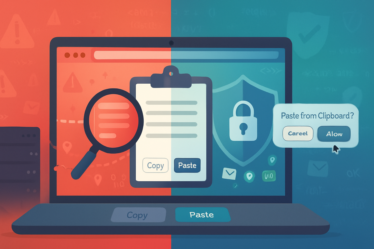 The Async Clipboard API makes copying and pasting in web apps seamless - but it also raises privacy and security risks. Learn how the API works, common attack vectors (clipboard sniffing, hijacking, poisoning), legal implications, and a practical checklist for developers to protect user data when using clipboard features.