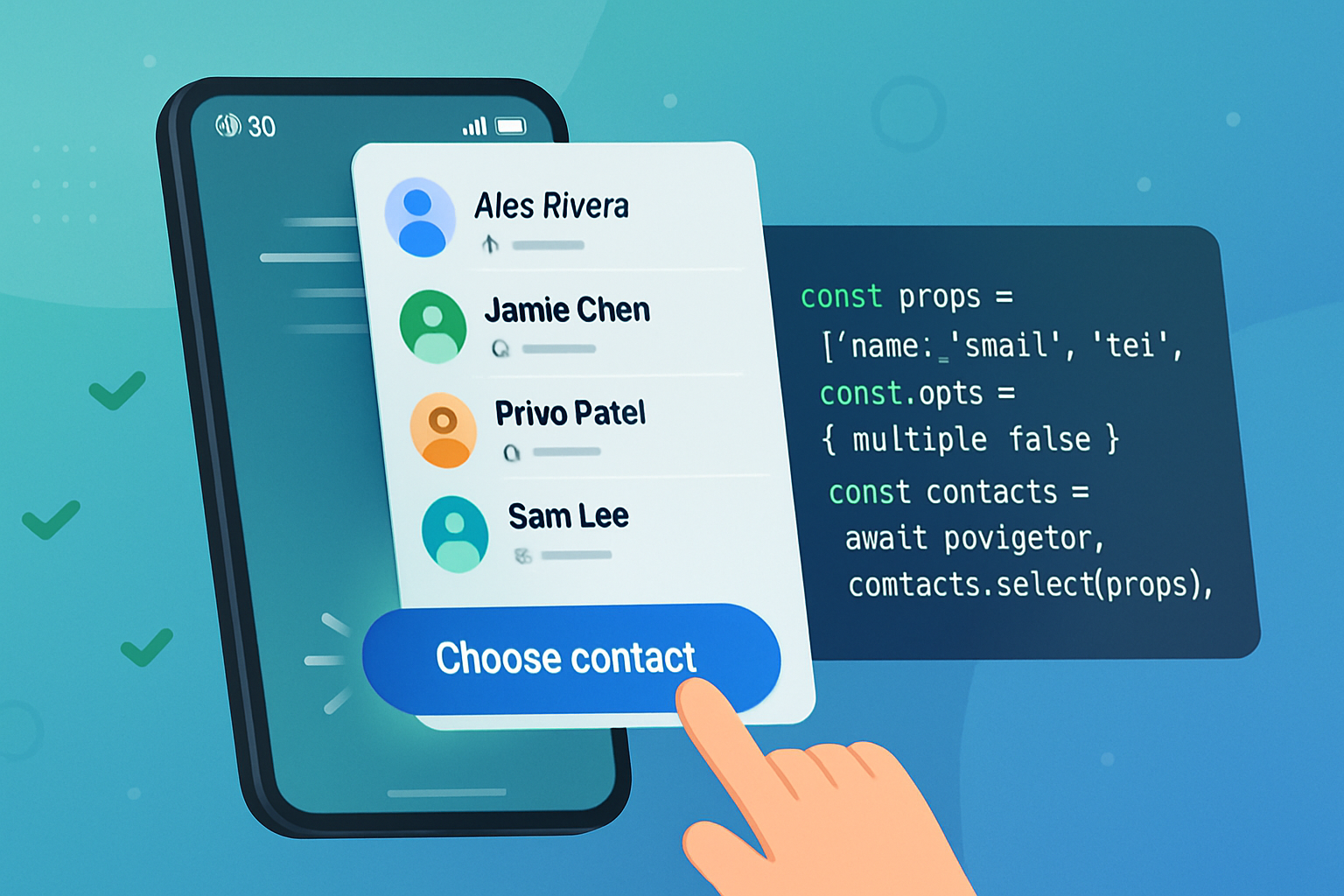 Learn how the Contact Picker API reduces friction by letting users pick contacts directly from the web-plus practical code, fallbacks, and best practices to implement it securely and gracefully.