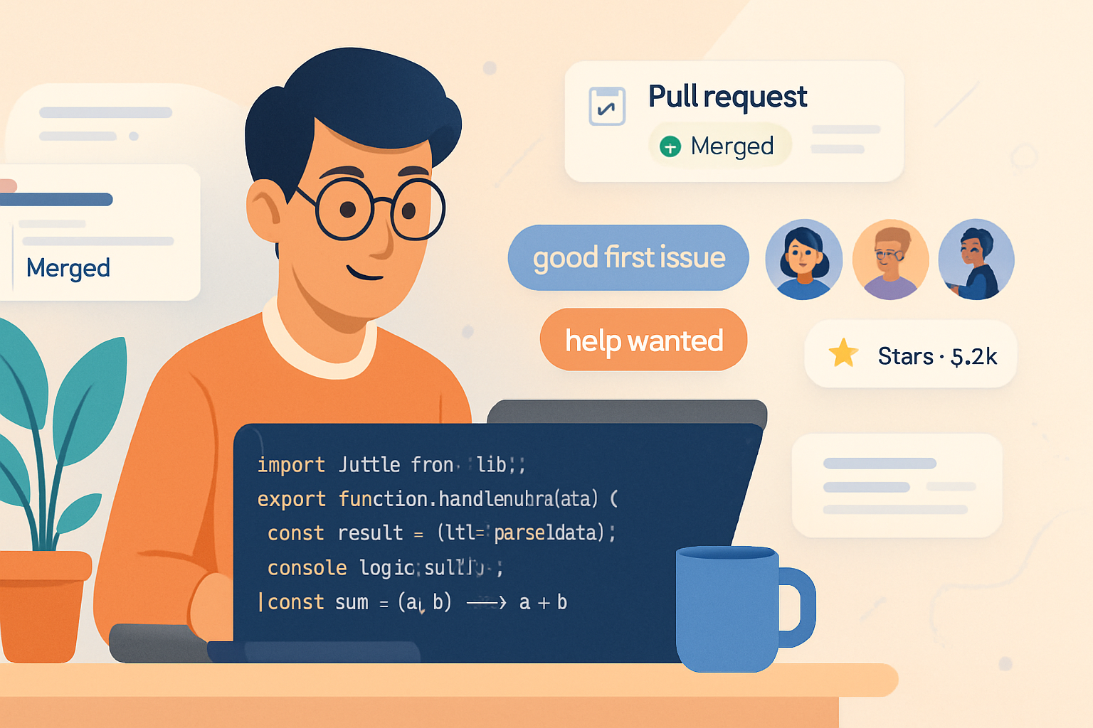 Contributing to open source is one of the fastest ways to improve as a JavaScript developer: it sharpens your skills, expands your network, and gives tangible proof of your abilities that employers respect.