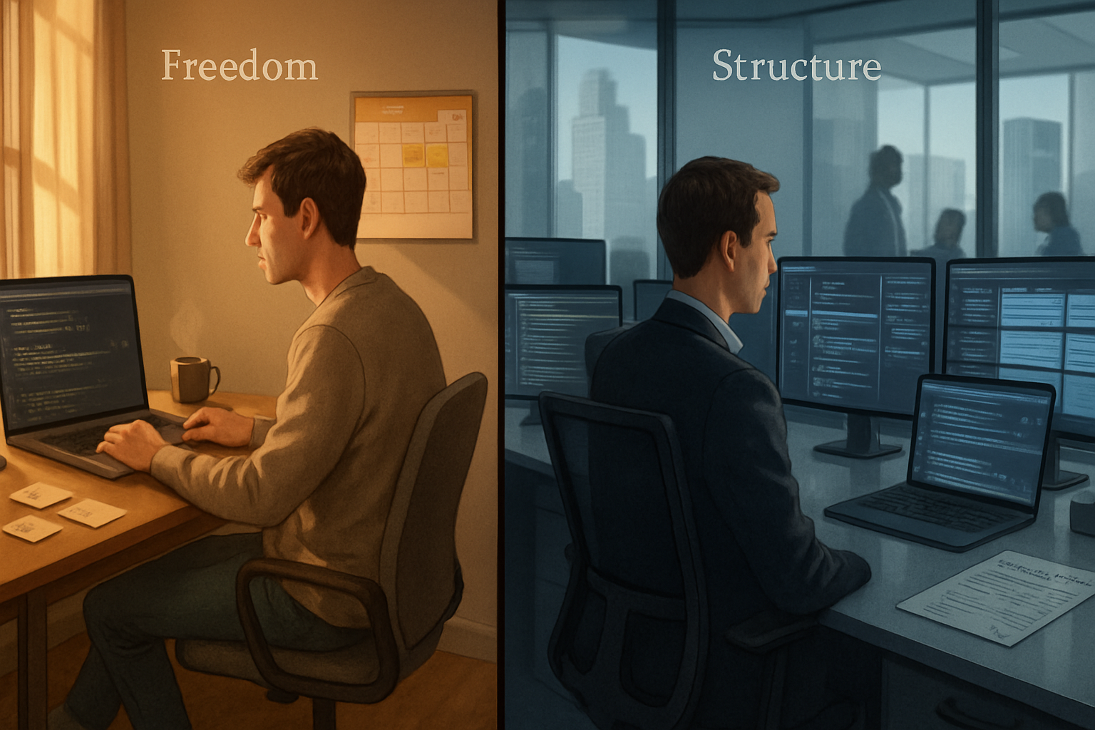 The Freelance Freedom vs. Corporate Structure: Which Path is Right for You?
